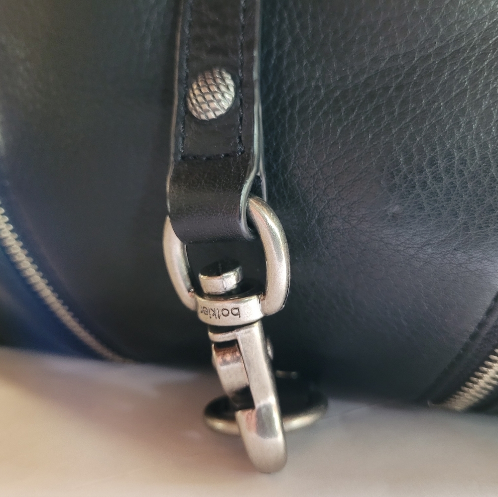 Botkier Leather Saddle Shoulder Bag in Black - Picture 5 of 15